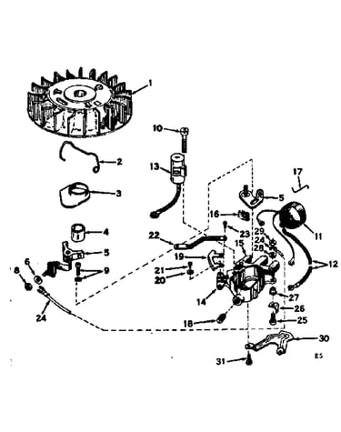 Magneto assembly no. 610797