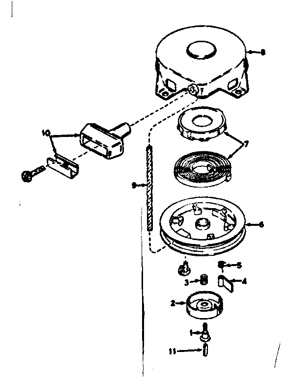 Rewind starter assembly