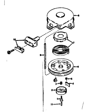 Rewind starter assembly