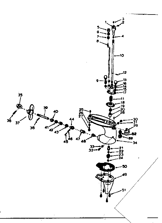 Gear housing assembly