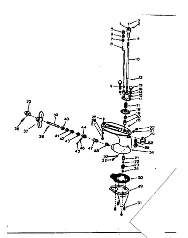 Gear housing assembly