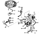 Tecumseh TYPE 643-14A magneto assembly diagram