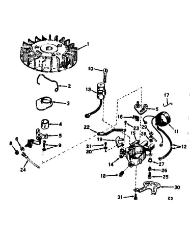 Magneto assembly