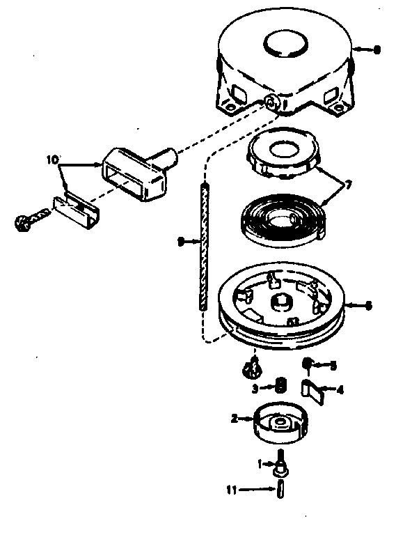 Rewind starter assembly