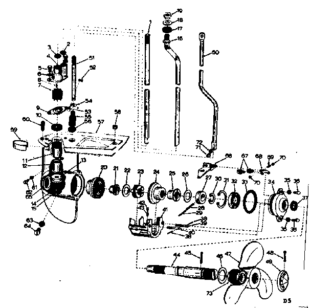 Gear housing assembly
