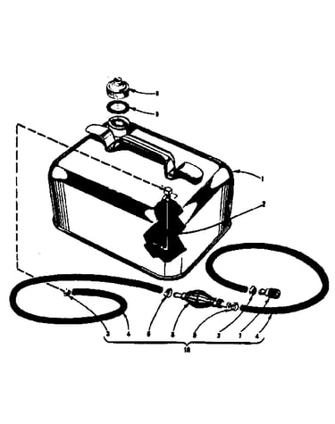 Remote gasoline tank assembly