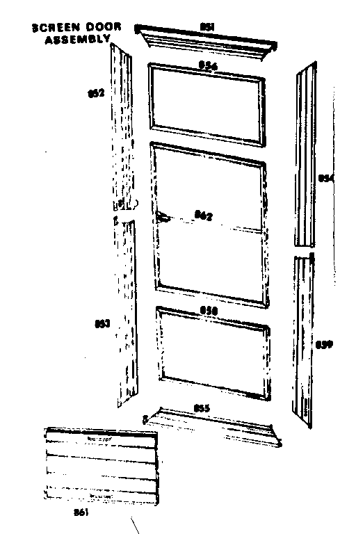 Screen door assembly