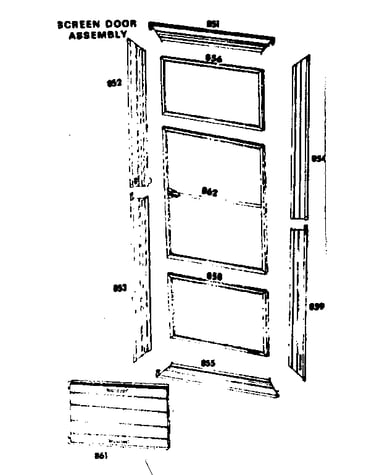 Screen door assembly