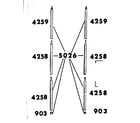 Sears 30879117 frame assembly diagram
