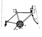 Sears 502455940 frame assembly diagram
