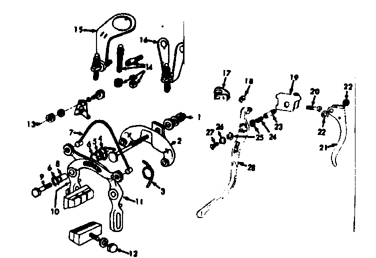 Caliper handbrake replacement parts