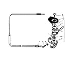 Sears 502472910 trigger lever & cable assembly diagram