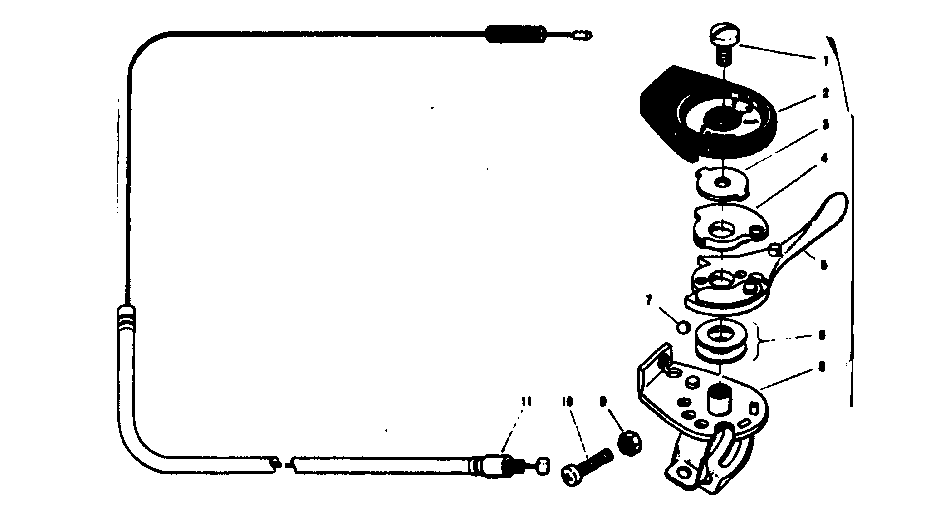 Trigger lever & cable assembly