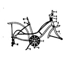 Sears 502473750 frame assembly diagram