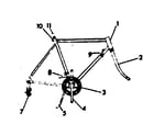 Sears 502474320 frame assembly diagram