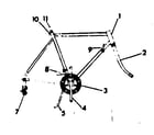 Sears 502474340 frame assembly diagram
