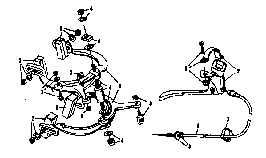 Excel dual rear caliper hand brake