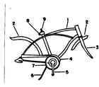Sears 502476840 frame assembly diagram