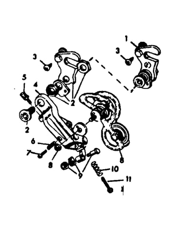 Huret allvit rear derailleur
