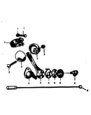 Front shifter parts w knob & housing