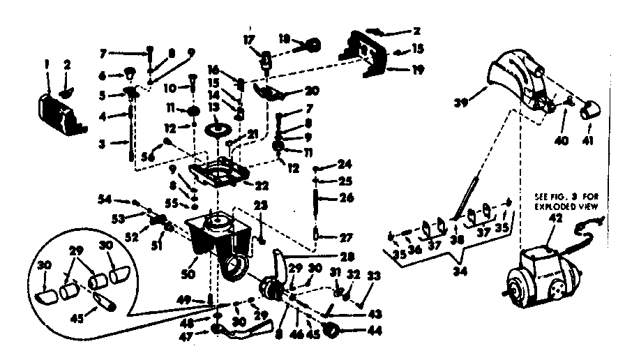 SAW GUARD AND YOKE ASSEMBLY