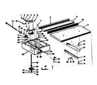 Craftsman 11329441 fence and base assembly diagram