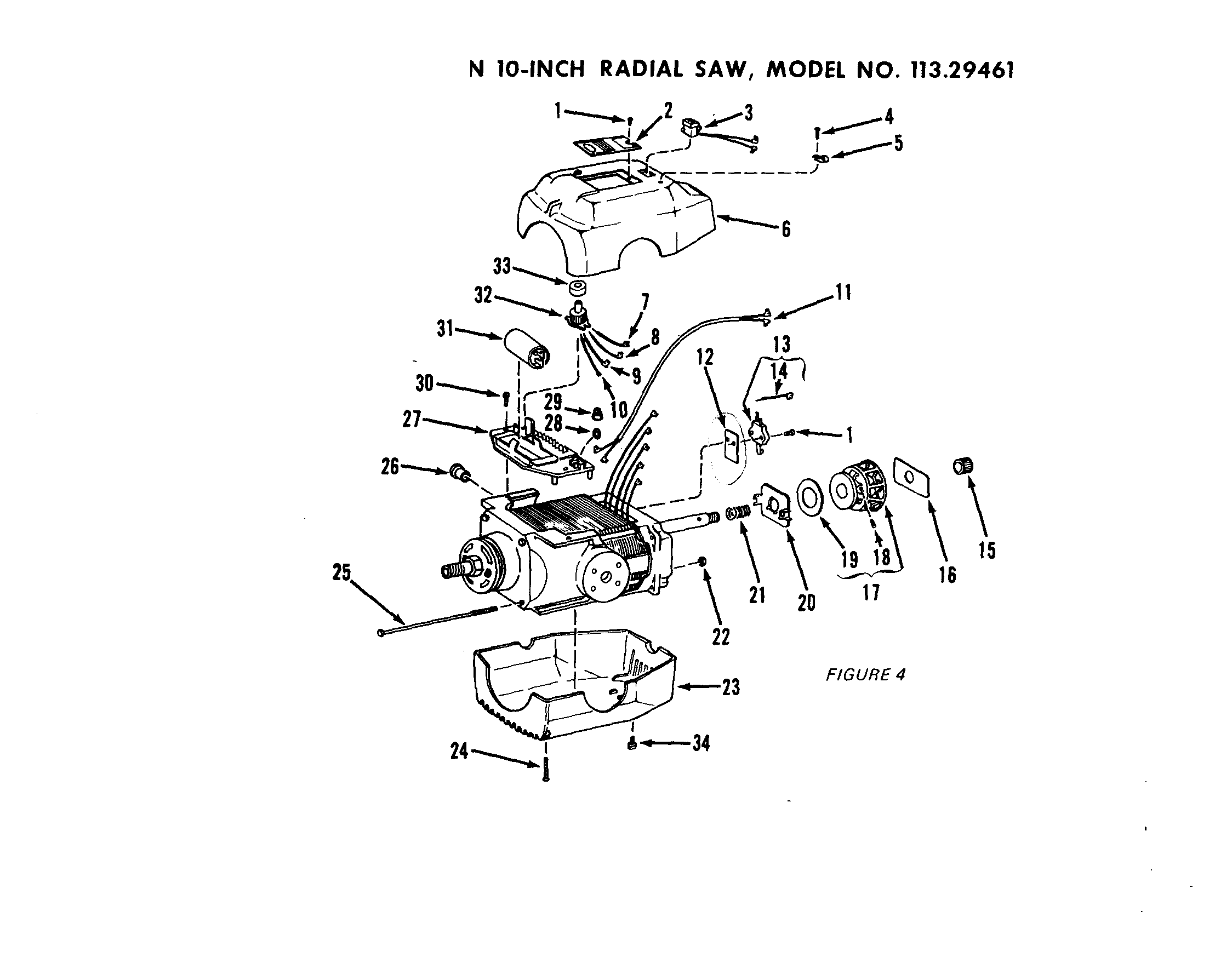 MOTOR AND HOUSING