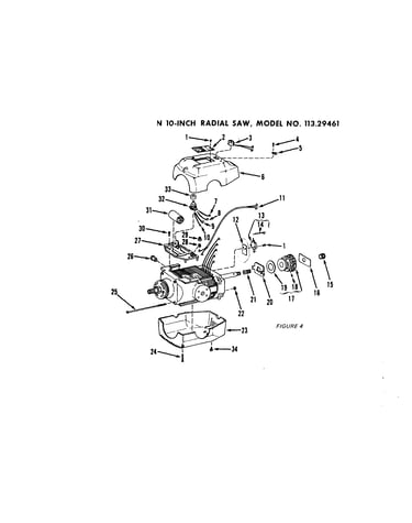 Motor and housing