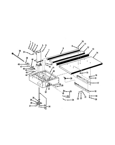 Base and rip fence assembly