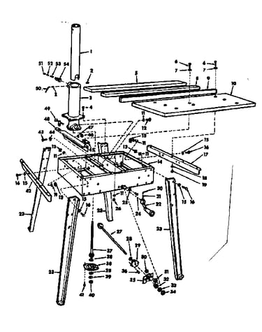 Base and leg assembly