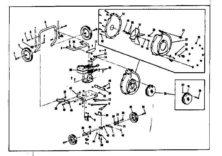 Impeller and wheel assembly