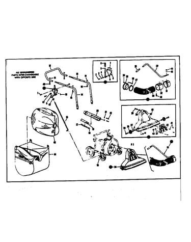 Bag and handle assembly