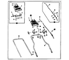 Craftsman 53681550 handle assembly diagram