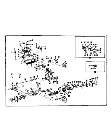 Engine and wheel assembly