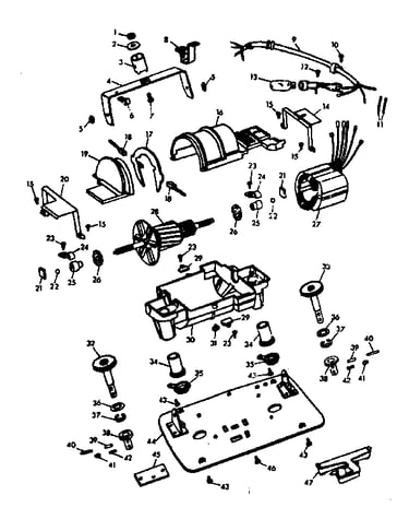 Internal machine parts