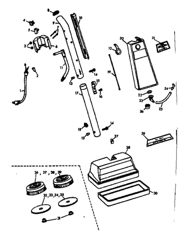 External machine parts