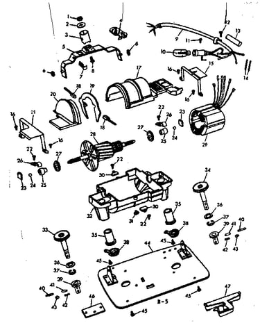 Internal machine parts