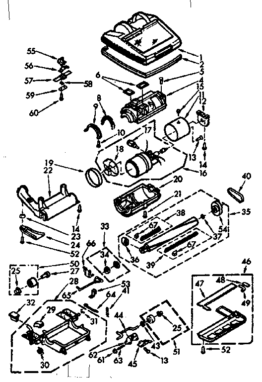 Nozzle and motor assembly