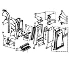 Kenmore 11632970 handle and bag housing diagram