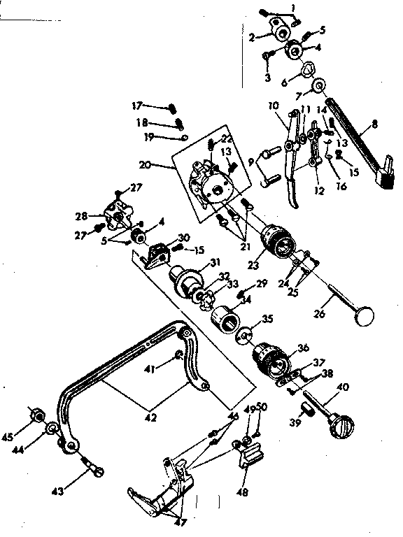 Zigzag guide assembly