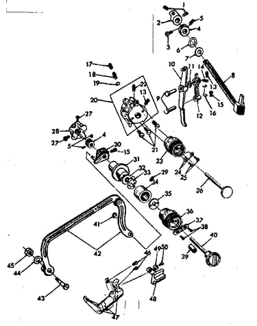 Zigzag guide assembly