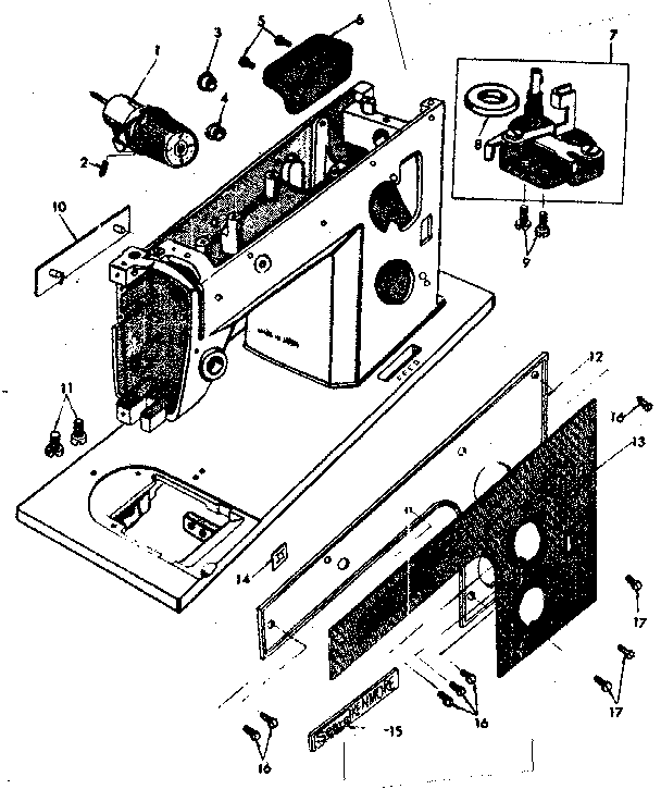 Bobbin winder and face plate