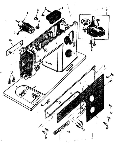 Bobbin winder and face plate
