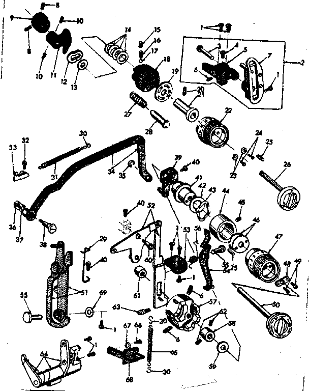 Zigzag guide assembly