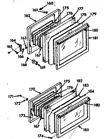 Full glass oven doors