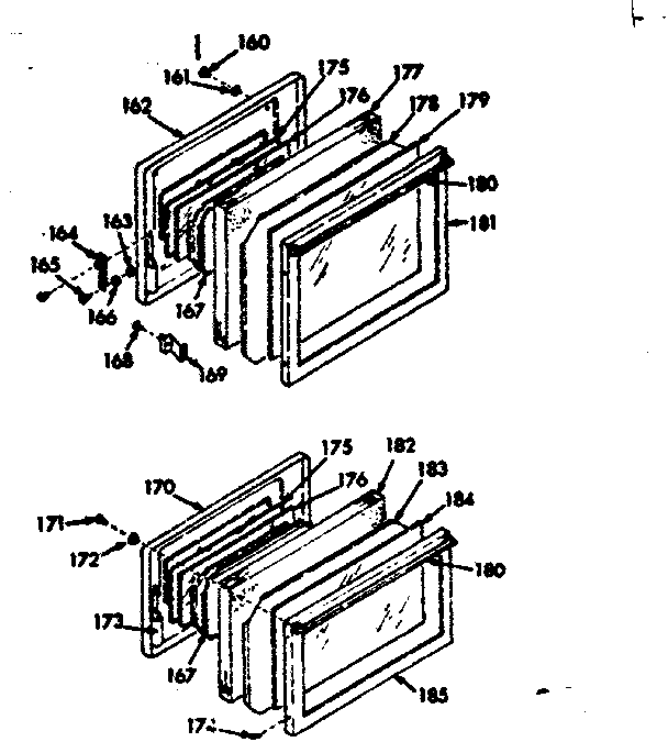 Full glass oven doors