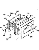 Oven door section