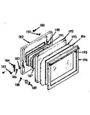 Full glass oven door