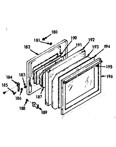 Full glass oven door