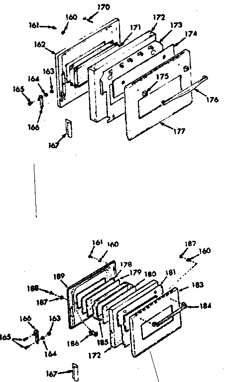 Visi-bake upper & lower door